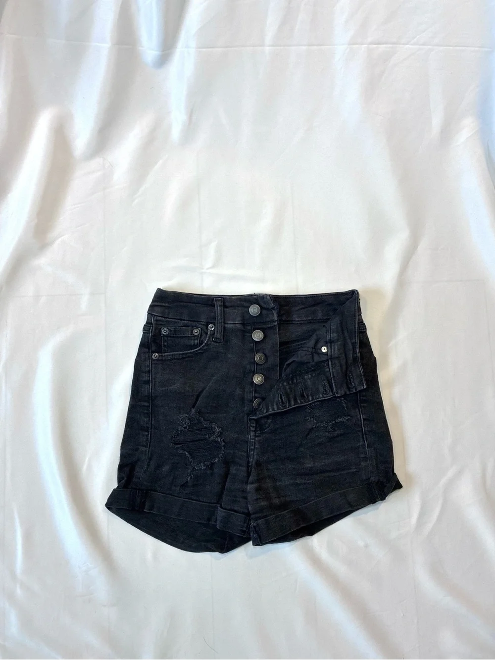 Aeropostale High Rise Distressed Shorts